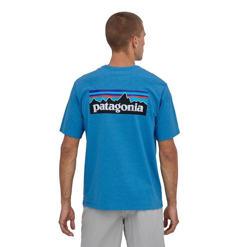 Patagonia M’s P-6 Logo Responsibili-Tee Anacapa Blue / APBL XS