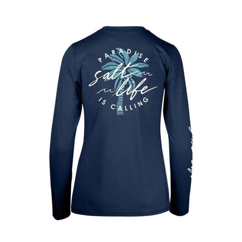SALT LIFE HEAR THE CALLS LS SLX WASH NAVY XL