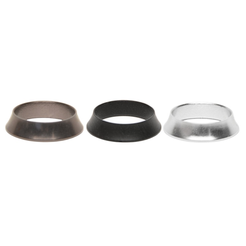 Swooped Aluminum Winding Checks FAWC – Polished Finish Black 8.0