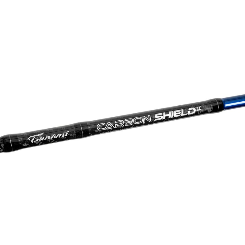 Tsunami Carbon Shield II Blue Spinning Rods (Buy 1 Get 1) *FINAL SALE* TSCSHDII701M-B