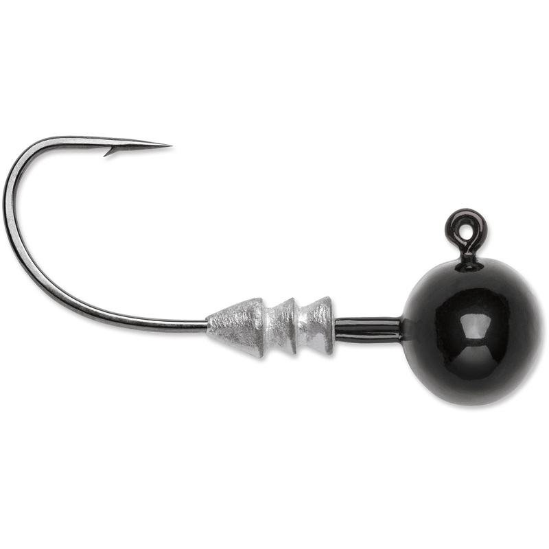 VMC Finesse Football Jig – 4 Pack Black 1/4 oz