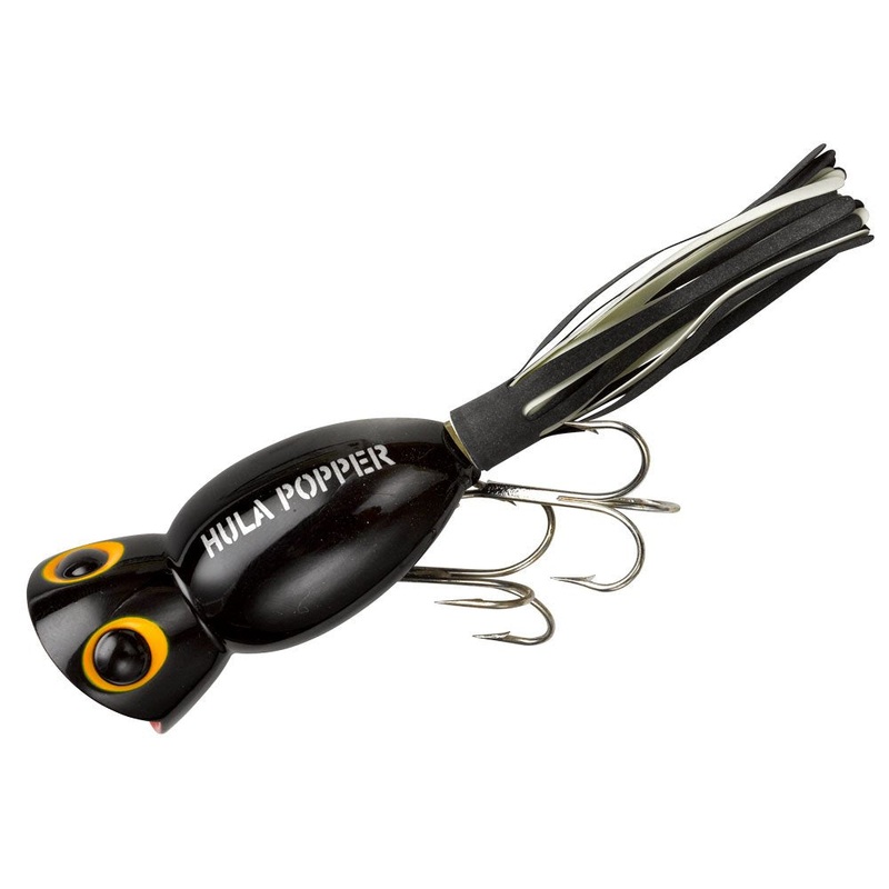 Arbogast G700 Hula Popper Topwater Popper Black