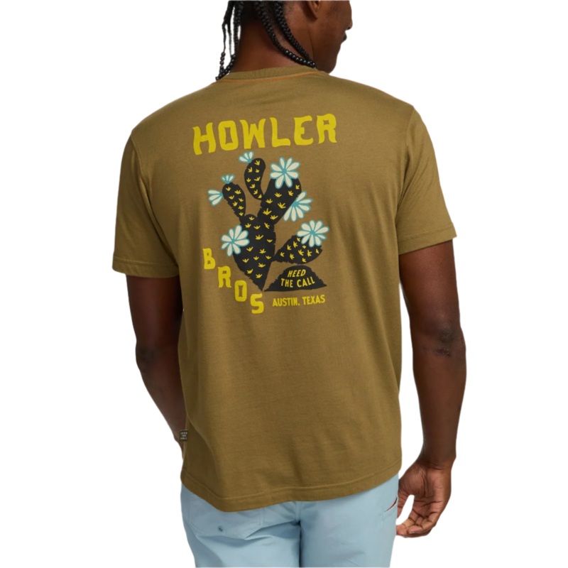 Howler Brothers Pocket T – Prickly Pear Ivy Green S