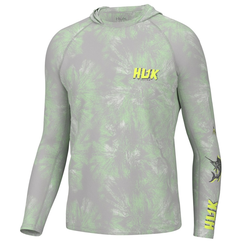 HUK YOUTH PURSUIT PERFORMANCE HOODIE Fish Line Patina Youth Extra Small