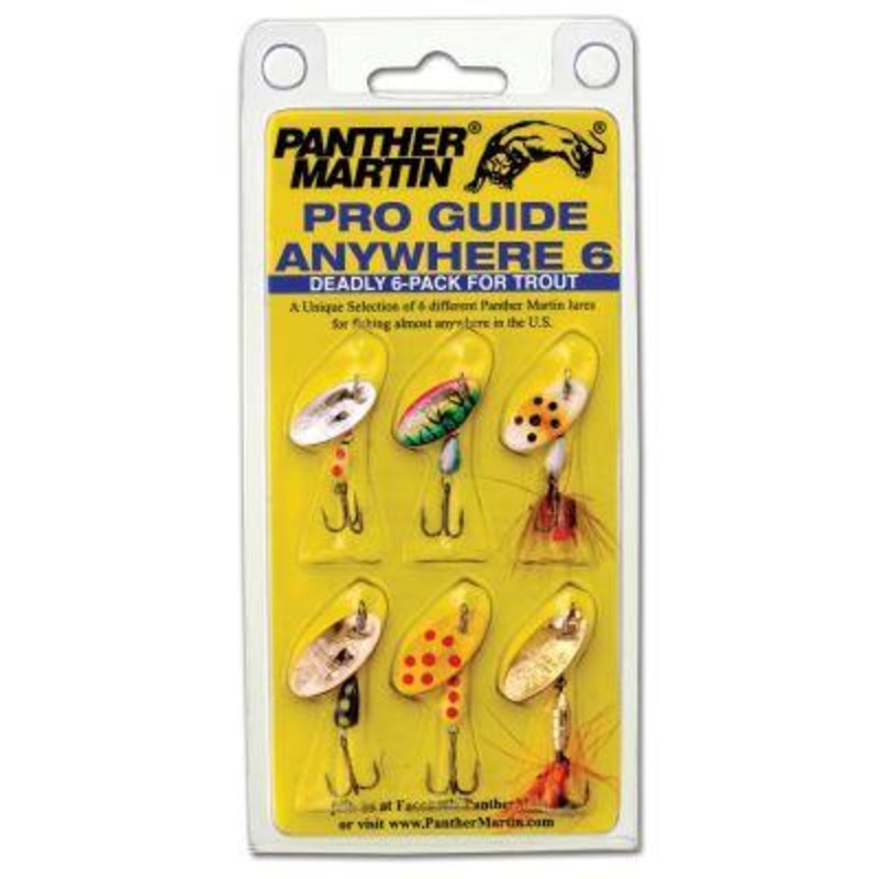 Panther Martin Pro Guide Anywhere 6 Pack Inline Spinners