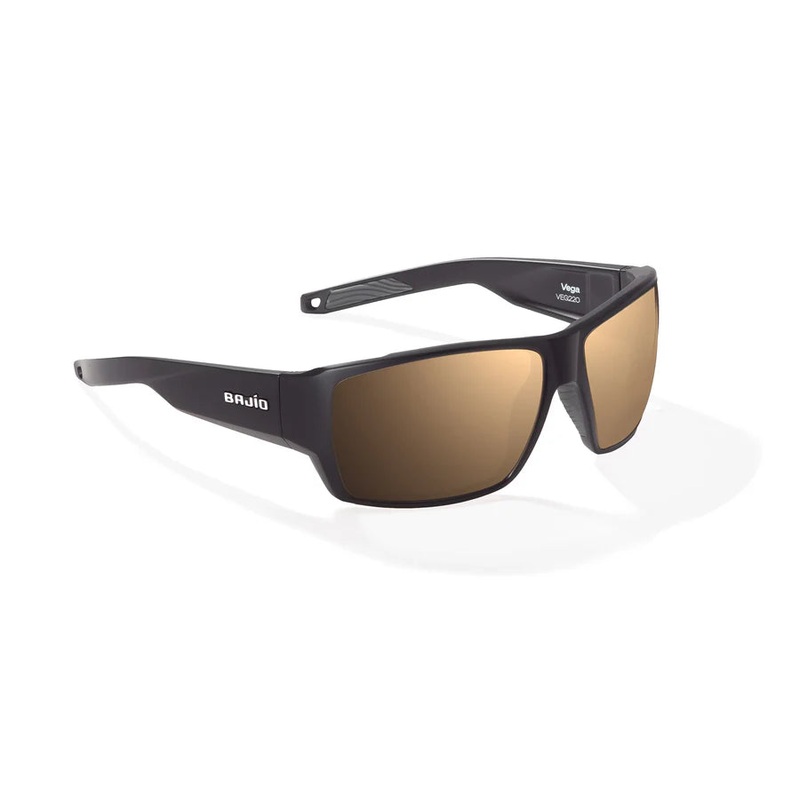 Bajio – Vega – Sunglasses – Black Matte/Copper Mirror/Glass Black Matte Copper Mirror Glass / Large Fit