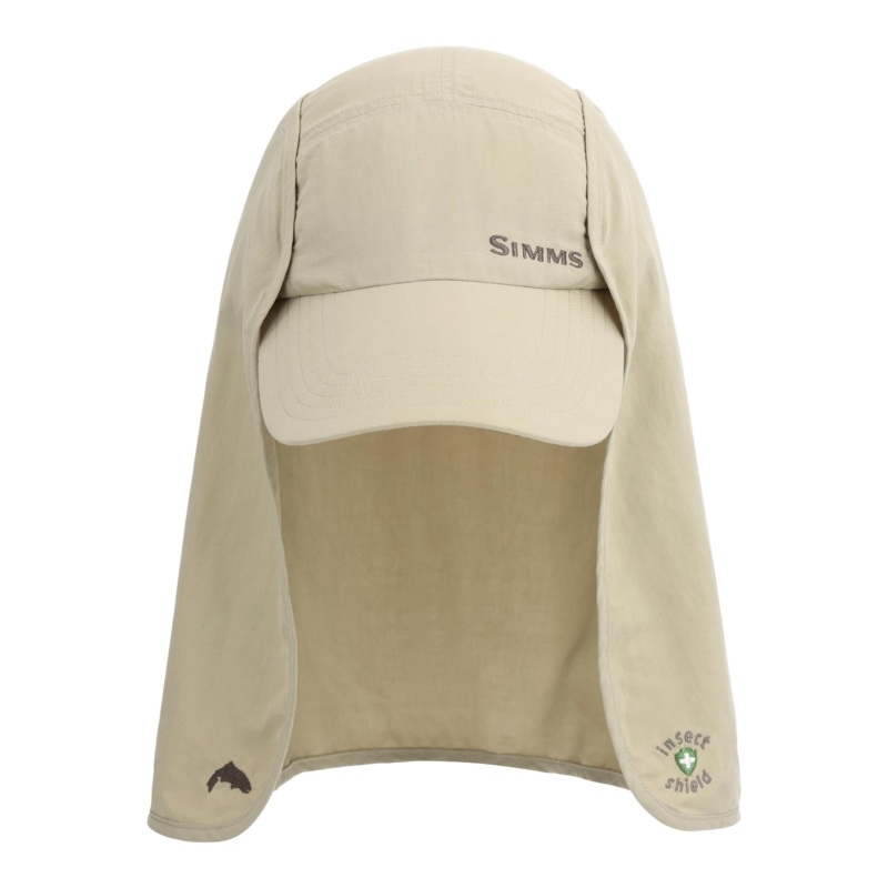 SIMMS BUGSTOPPER SUNSHIELD CAP Stone