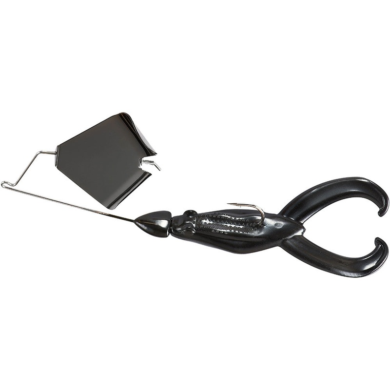 War Eagle Buzztoad Skirtless Frog Buzzbait – 1/2 oz Black – Black Blade 1/2 oz
