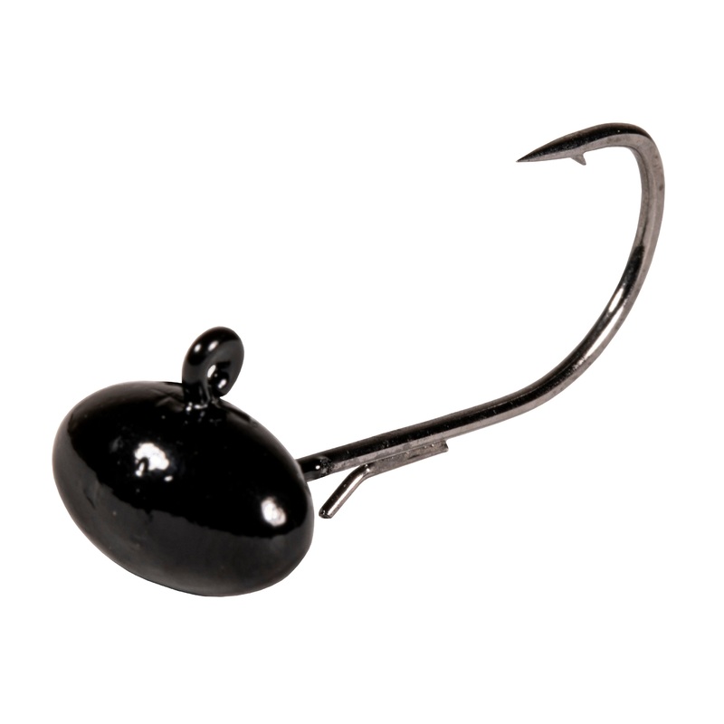 Z-Man Football NedZ Jigheads 3 pack Black 1/8 oz