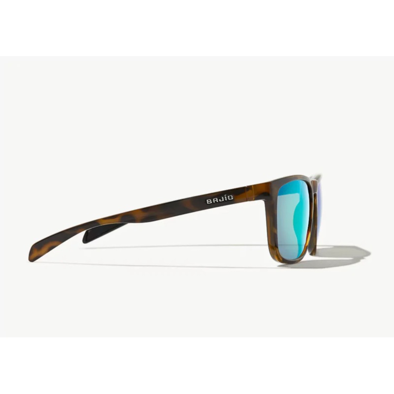 Bajio Calda Sunglasses Brown Tortoise Gloss Green Mirror (Glass)