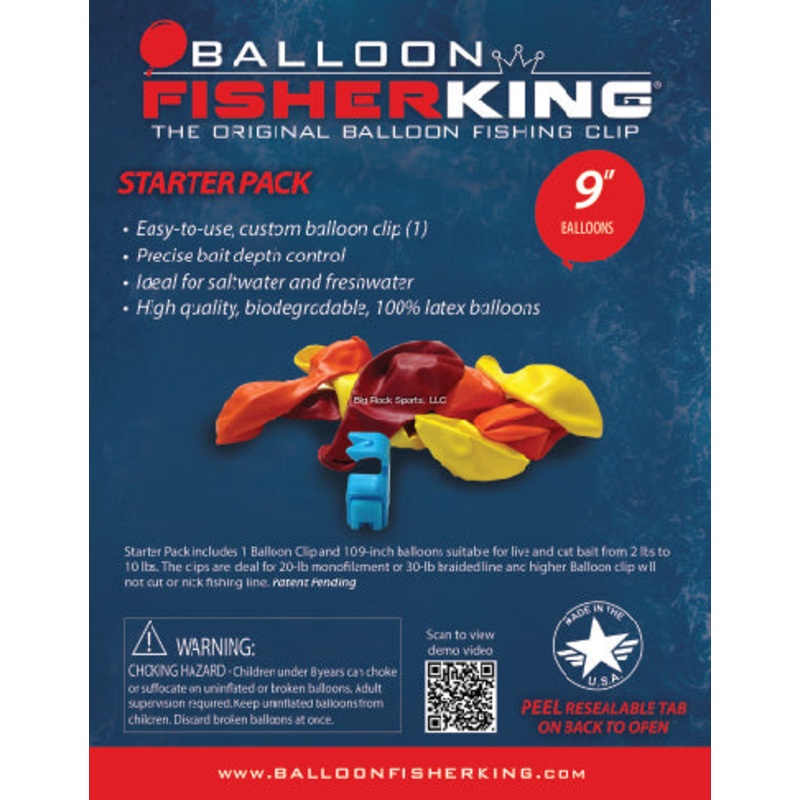 Balloon Fisher King Starter Pack w/ 9″ Balloons
