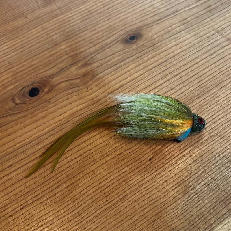 Chasin 50’s Single T-Bone Musky Fly Black/Orange
