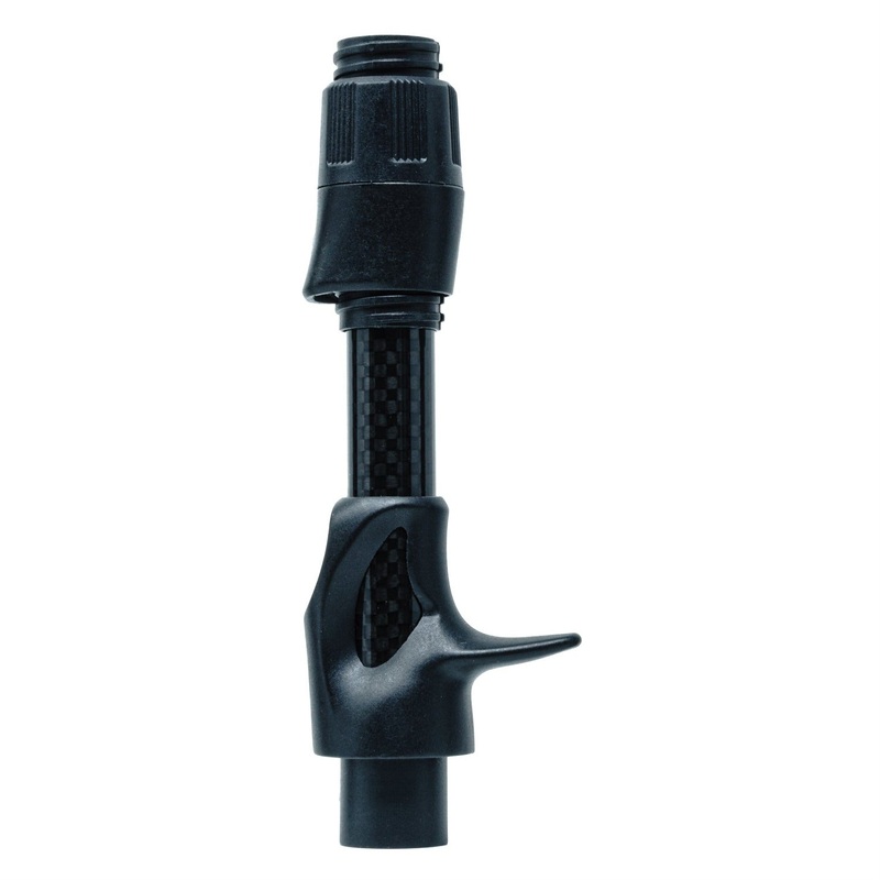 G2 VIBE2 Casting Reel Seat – Assembled 3K Gloss Black Size 16 Standard Hood