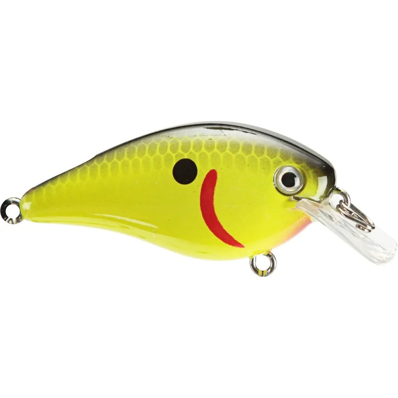 Strike King KVD 2.5 Squarebill Crankbait Black Back Chartreuse