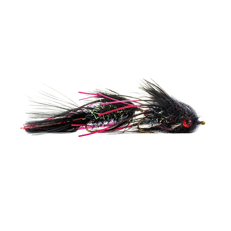 Umpqua Circus Peanut – Black/Blood  (3-Pack) 4×4