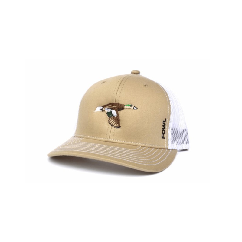 Wigeon Snapback | Fowl Khaki/White
