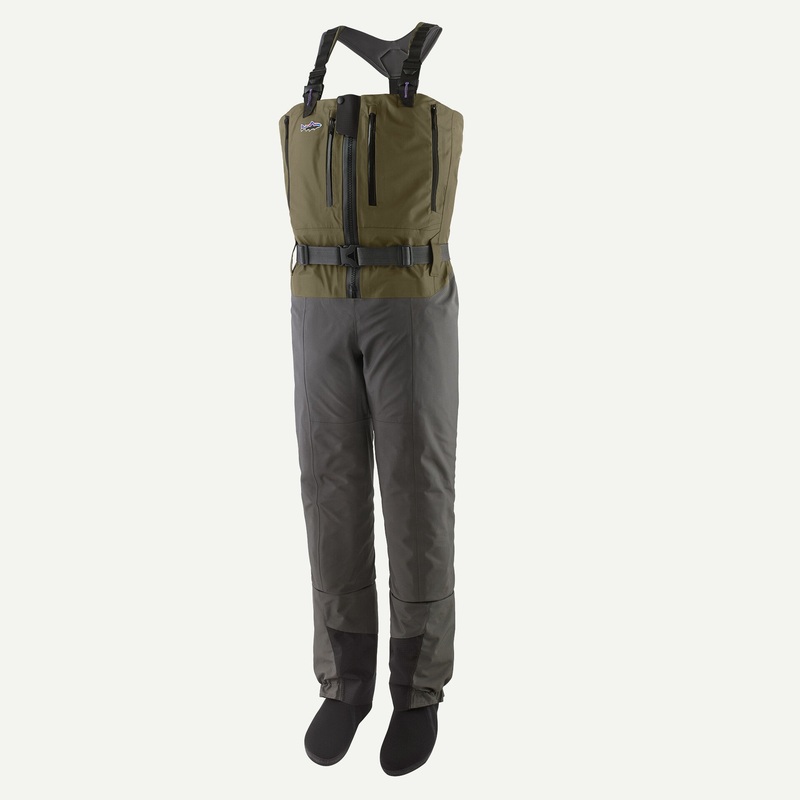 (NEW) Patagonia – Men’s Swiftcurrent Expedition Zip Front Waders Basin Green SSS