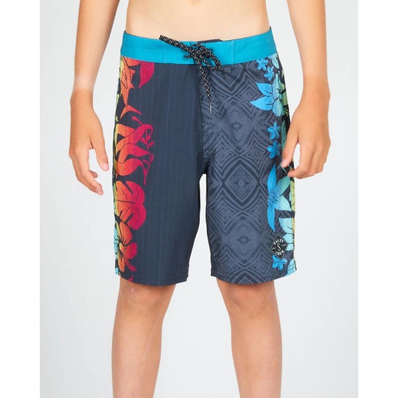 SALTY CREW CEDROS BOARDSHORT BLACK/AQUA 22