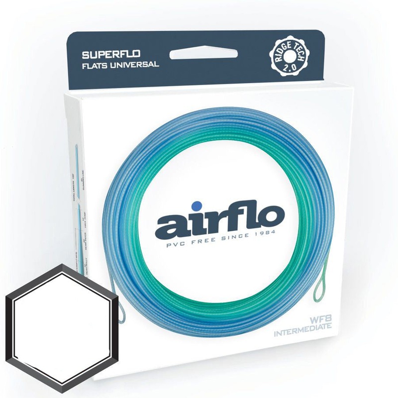 Airflo Superflo Ridge 2.0 Flats Universal Taper – Intermediate Fly Line WF10I Teal / Aqua