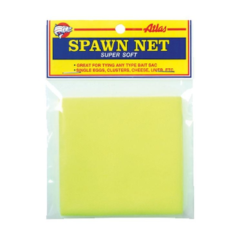 Atlas Spawn Net Squares 50 pack Chartreuse 3 inches x 3 inches