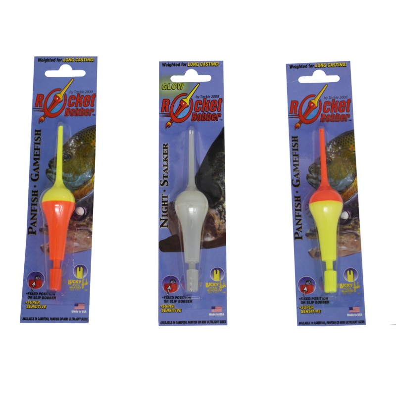 Rocket Bobber Junior, Orange Top – (4 3/4″) Single Blister Pack