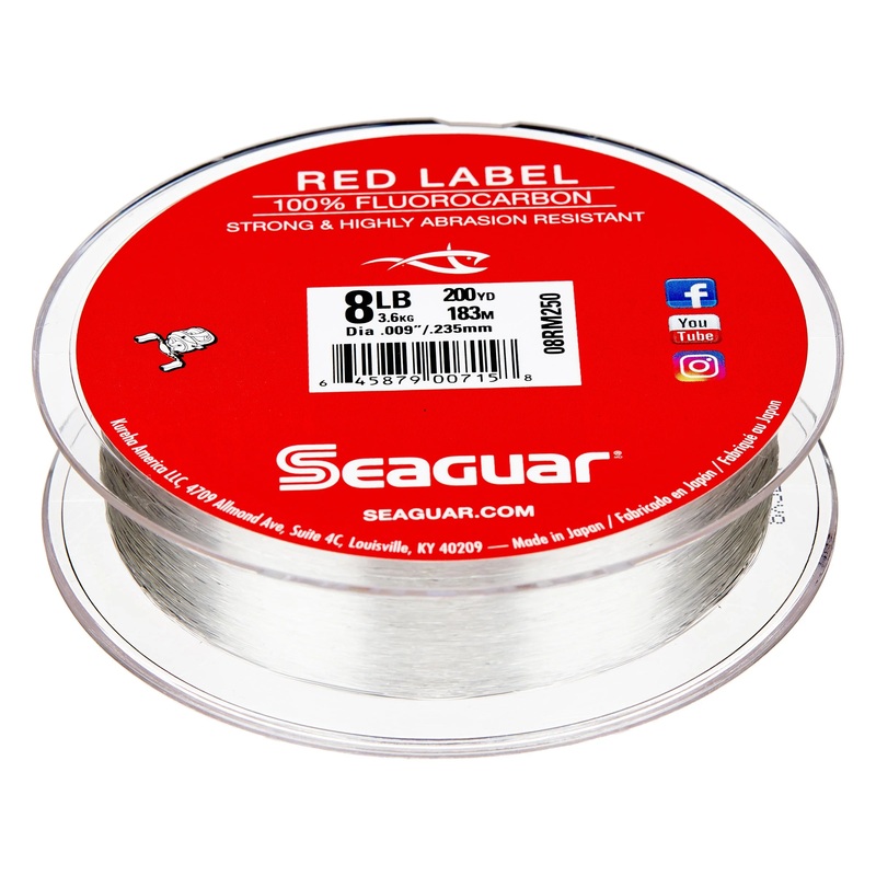 Seaguar Red Label 100% Fluorocarbon Fishing Line 200yd 6lb