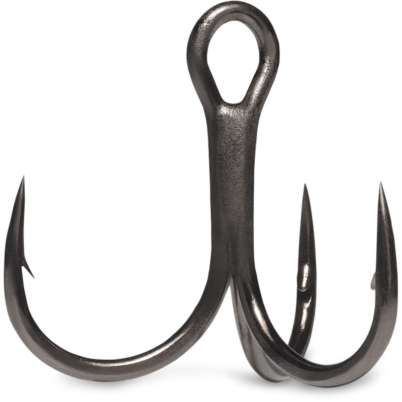 VMC 7548 Hybrid Treble Hook Short 1X Black Nickel 4 pack 8
