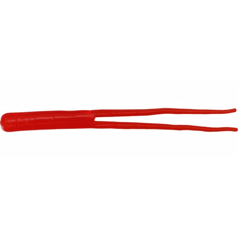 Z-Man ElaZtech Split Tail Grub TrailerZ 10 pack Black