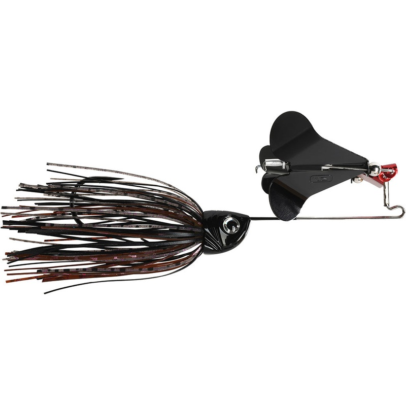 1st Gen Fishing Extrovert Double Clacker Metal Buzzbait Black 1/2 oz