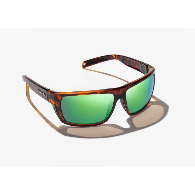 Bajio Palometa Reader Sunglasses Brown Tortoise Matte Green Mirror (Polycarbonate Lenses) 2.00