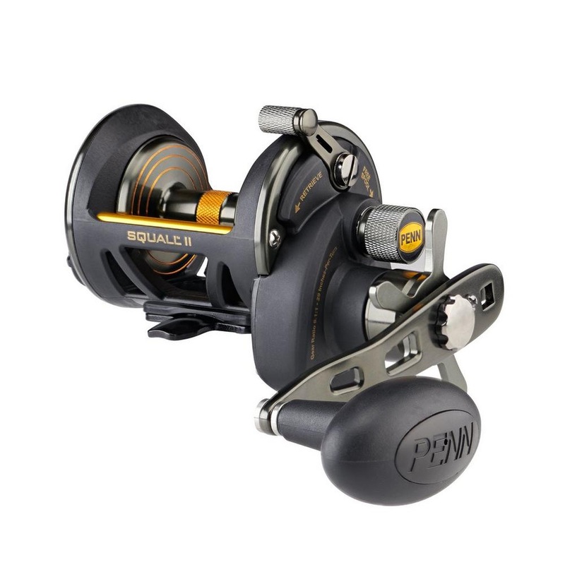 Penn Squall II Star Drag Conventional Fishing Reels, RH/LH, 6BB+1SSB, 6.1:1 GR SQLII12SDLH