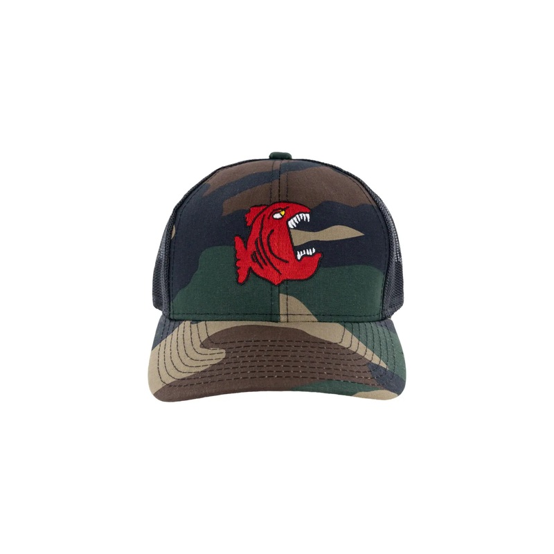 BIG BITE BAITS CAMO W/ BLACK MESH HAT Camo w/ Black Mesh