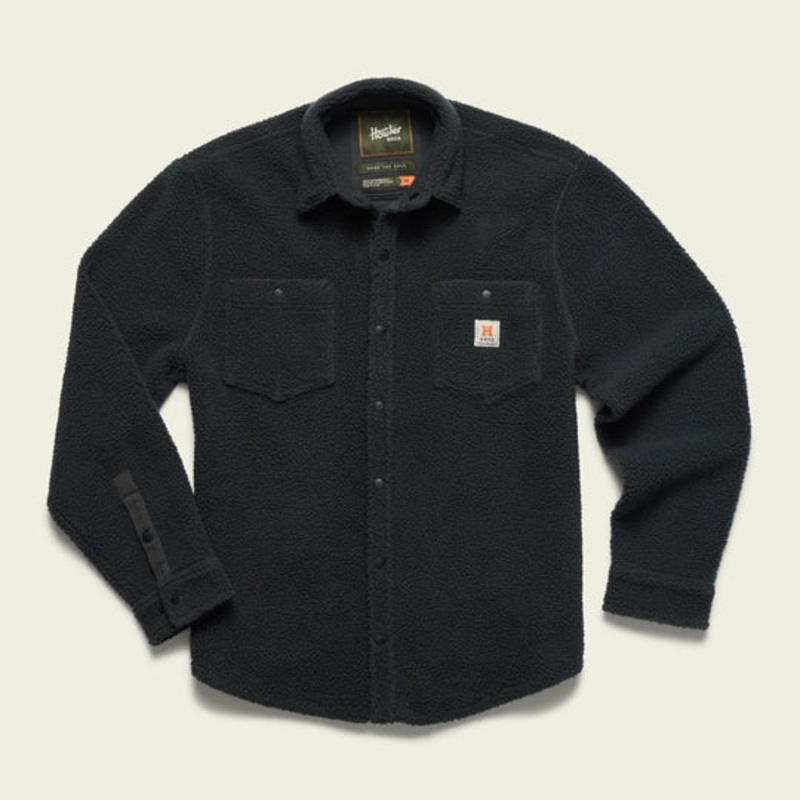 Howler Bros – Allegheny Fleece Overshirt Antique Black M
