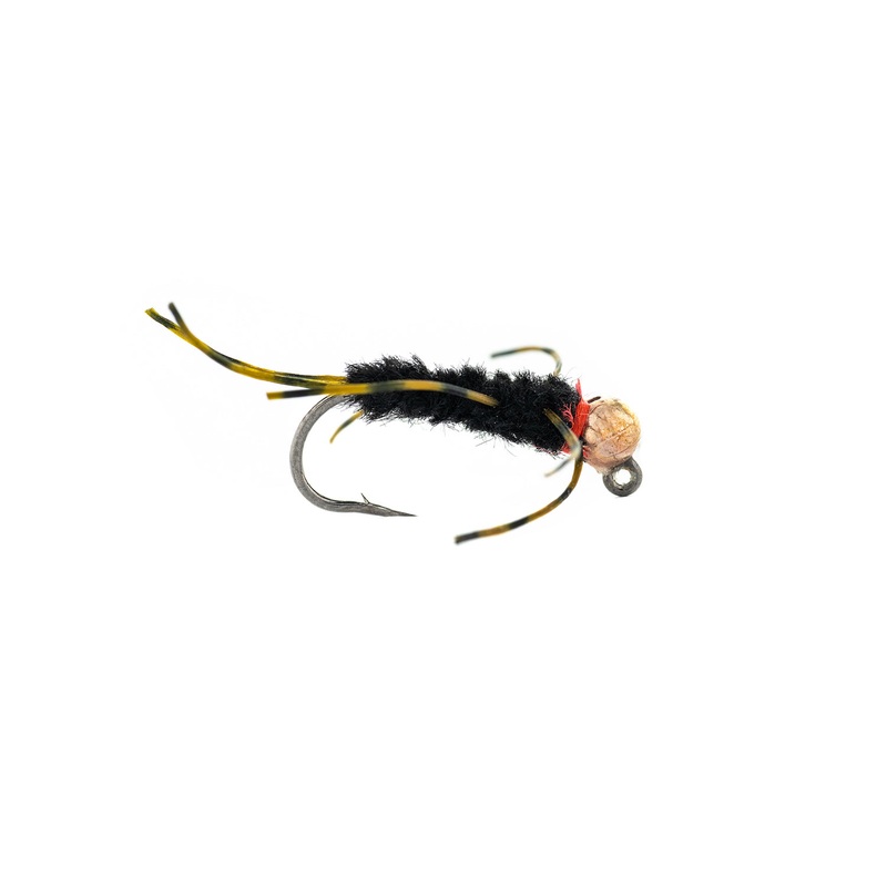 Montana Fly Company Jig Hot Spot Girdle – Black (3-Pack) 10 / 4.6mm