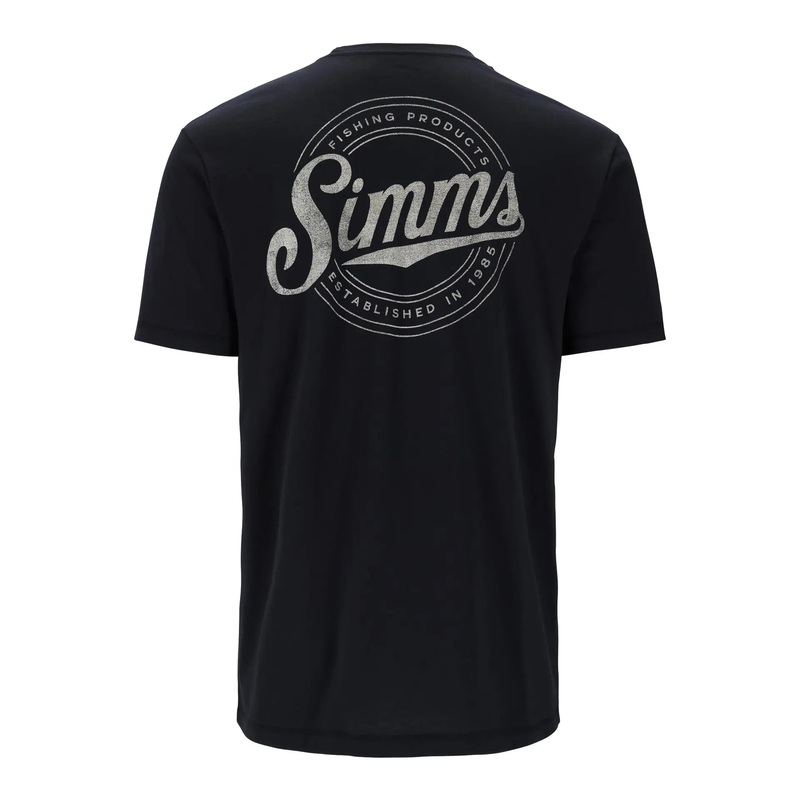 Simms Circle Lockup T-Shirt Black S
