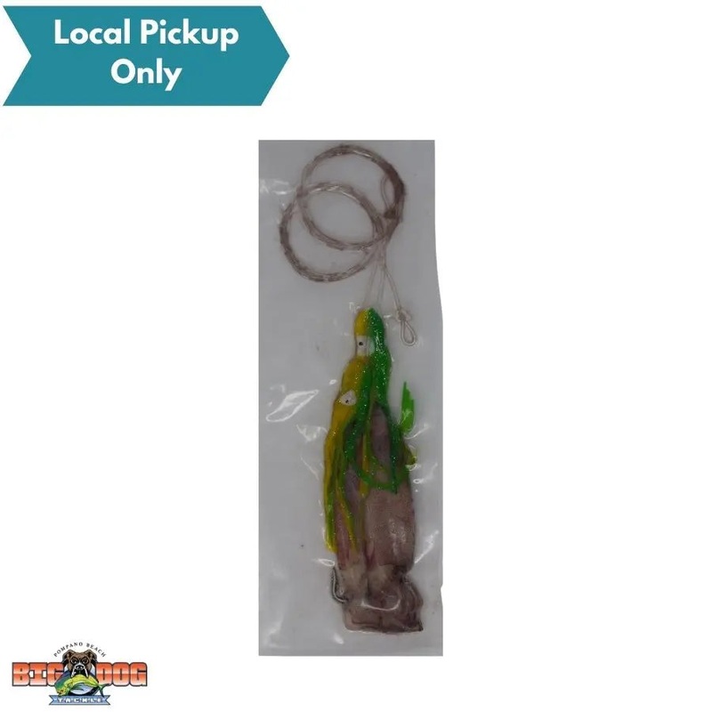 BIONIC BAIT FROZEN RIGGED SQUID WITH TROLLING SKIRT 2 PACK