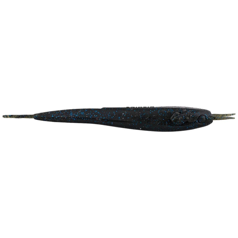 NISHINE NAMAZU STICK BAIT Black Blue Flake 4″