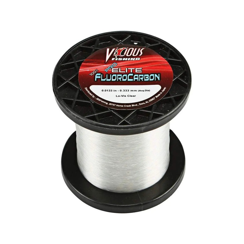 Vicious Pro Elite 100% Fluorocarbon 200yd Spools 6lb