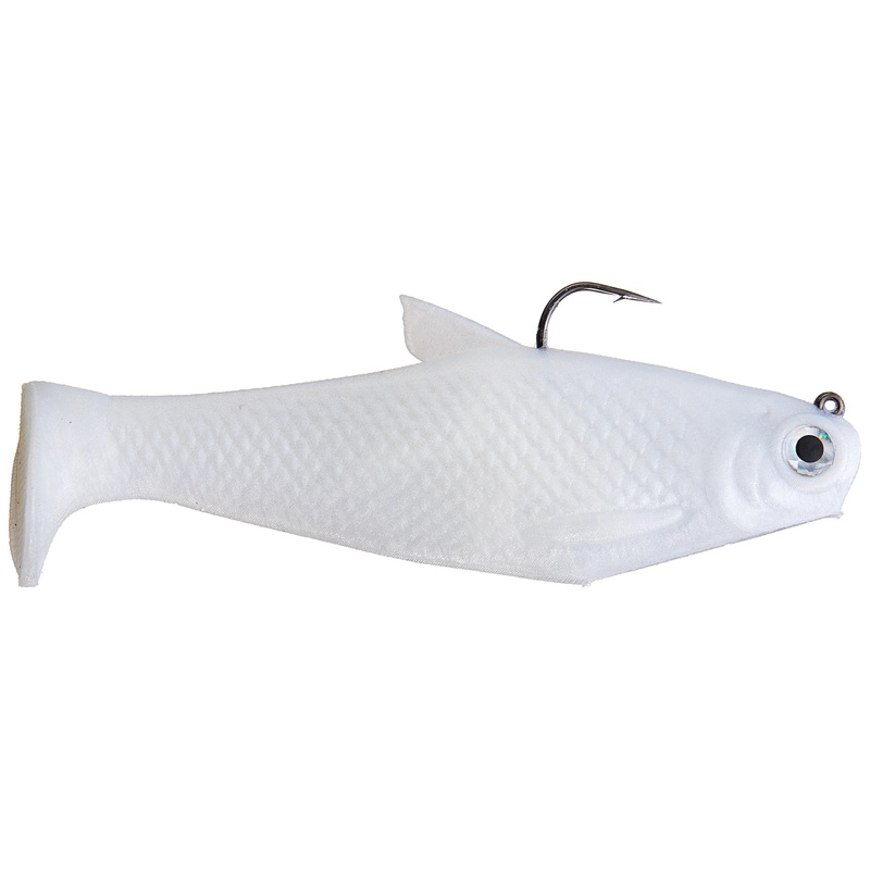 BACCA BURRITO SWIMBAIT Pearl White 5″ Fast Sink