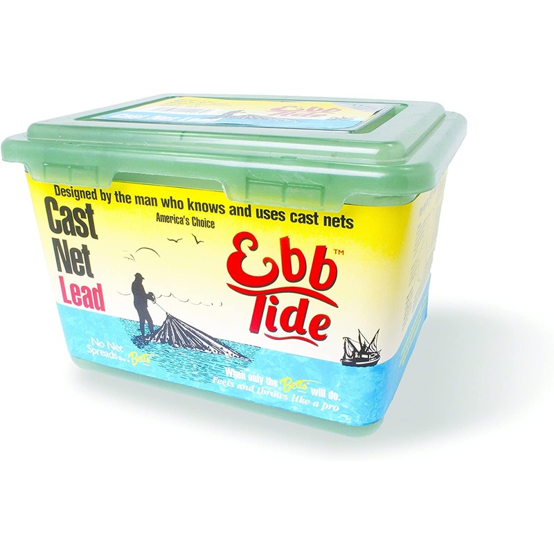 Betts 16-8 Ebb Tide Mono Cast Net 8′ 3/8″ Mesh 1lb Lead per ft, Boxed