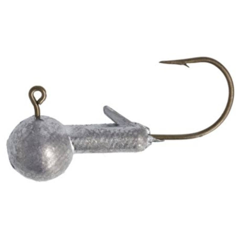Eagle Claw Ball Head Jig 1/16oz 25pk Unpainted