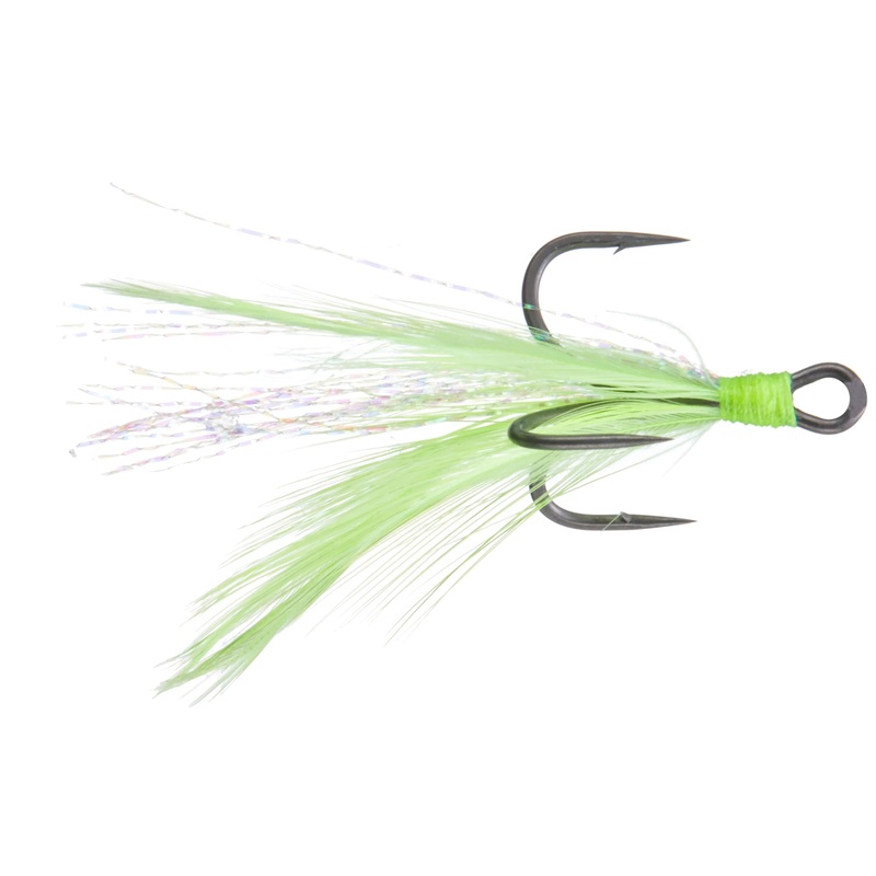 GAMAKATSU G-FINESSE FEATHERED TREBLES White 6