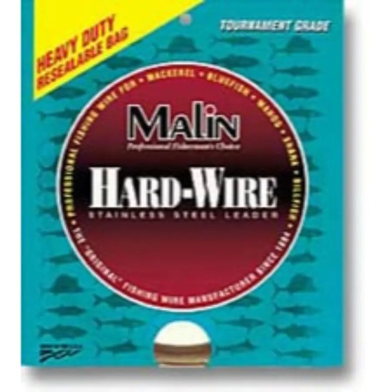 MALIN HARD-WIRE STAINLESS STEEL LEADER 42′ COIL COFFEE #6 / 61lb