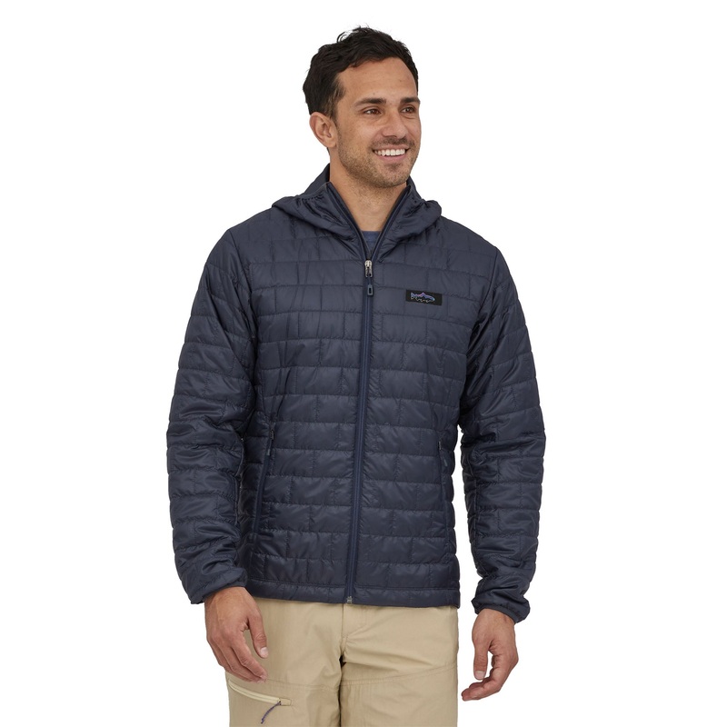 Patagonia M’s Nano Puff Fitz Roy Trout Hoody Basin Green / BSNG XS
