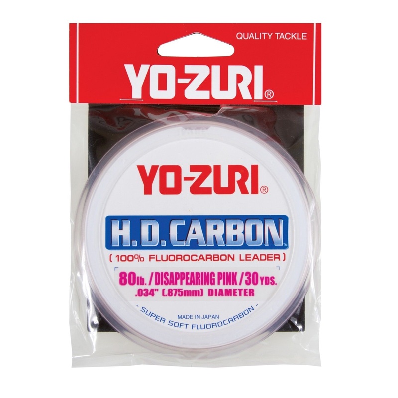 Yo-Zuri HD Carbon Disappearing Pink 30 Yards Fluorocarbon Leader 2 pound