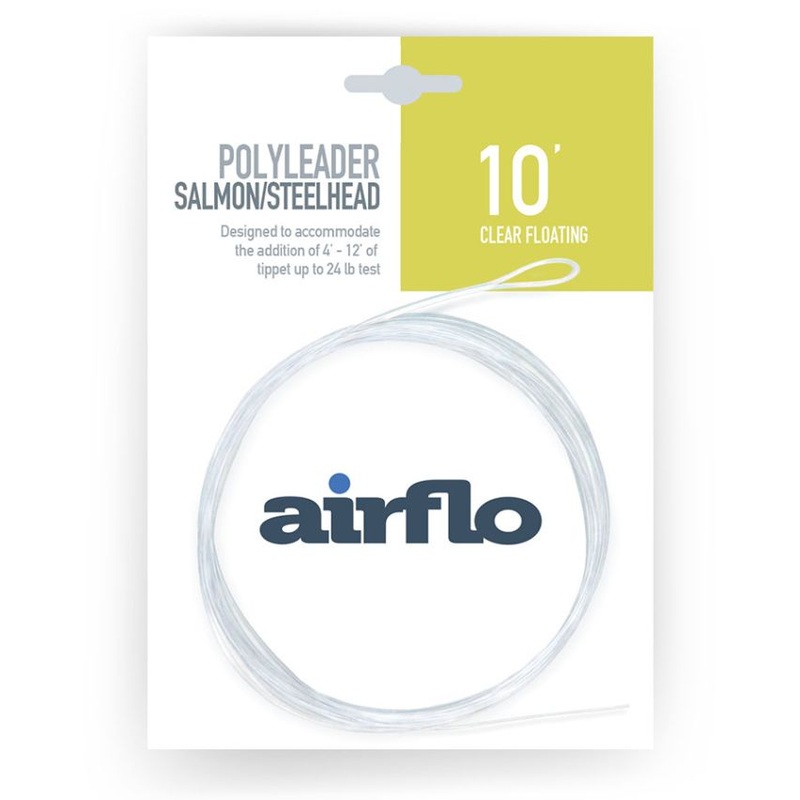 AirFlo Salmon and Steelhead Polyleader 10ft Clear Hover
