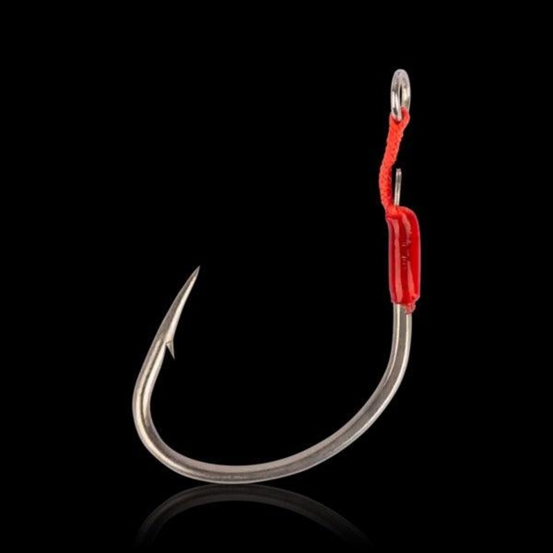 Mustad Alpha Point Ruthless Slow Fall Assist Hooks Size 2/0-Short Single Assist 2pk