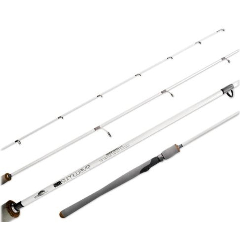 Tsunami Slim Wave White Jigging Spinning Rod SWSPS-641-MH