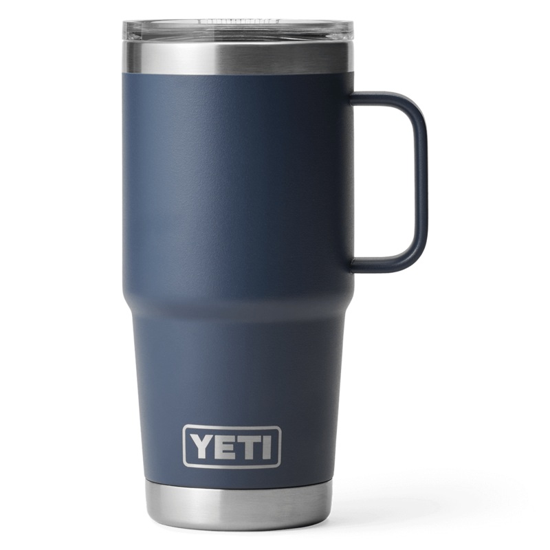 YETI RAMBLER 20 OZ TRAVEL MUG WITH STRONGHOLD LID – NAVY