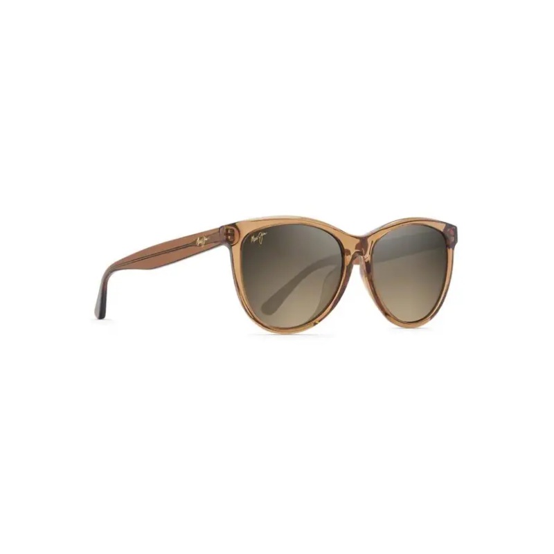 MAUI JIM GLORY GLORY POLARIZED SUNGLASSES TRANSPARENT CINNAMON HCL BRONZE